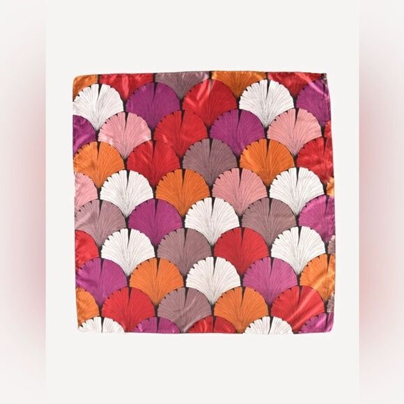 Anthropologie Multicolor Scallop Pattern Scarf - Picture 1 of 5